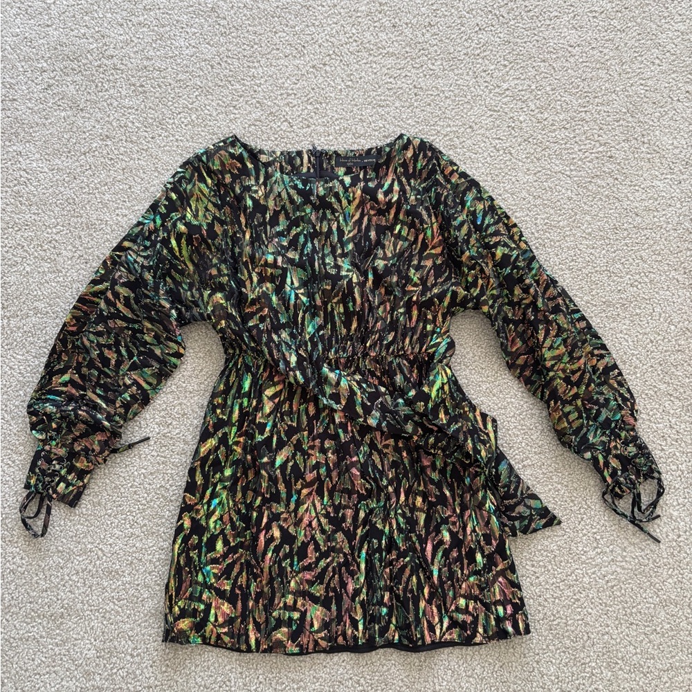 House of Harlow 1960 Black and Gold dress